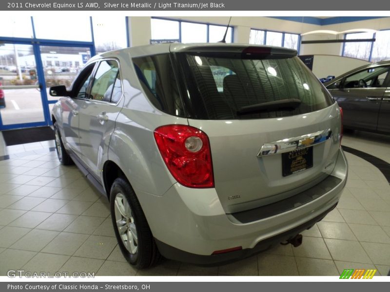 Silver Ice Metallic / Light Titanium/Jet Black 2011 Chevrolet Equinox LS AWD