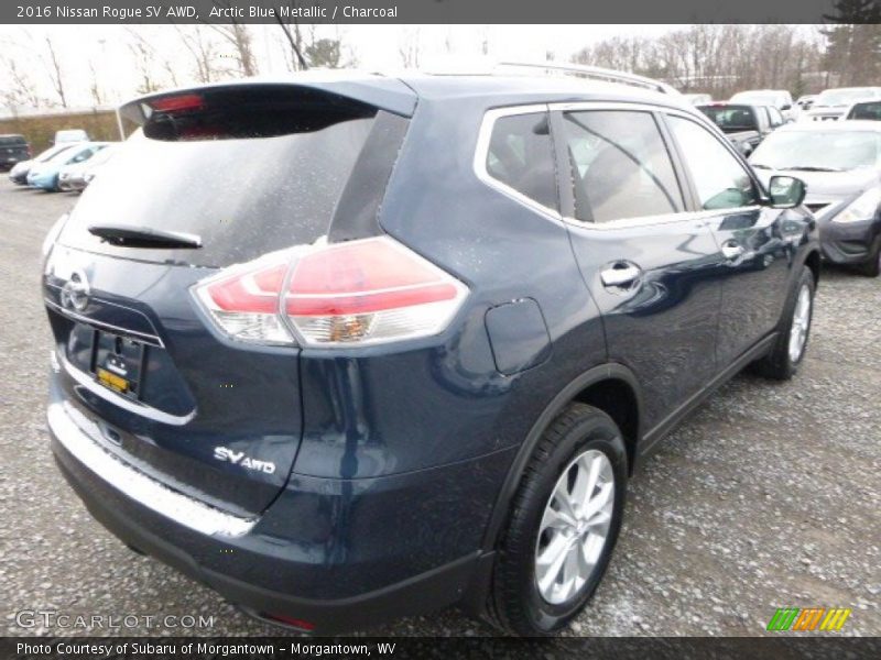 Arctic Blue Metallic / Charcoal 2016 Nissan Rogue SV AWD