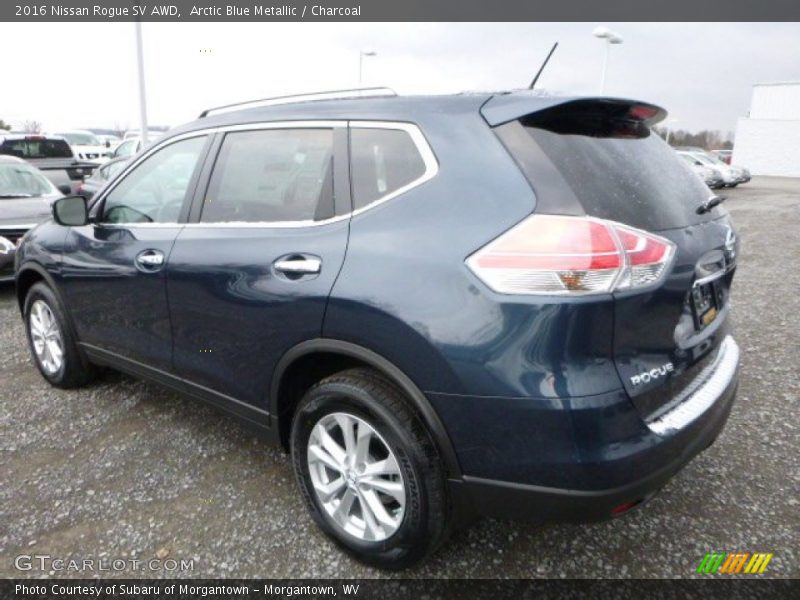 Arctic Blue Metallic / Charcoal 2016 Nissan Rogue SV AWD