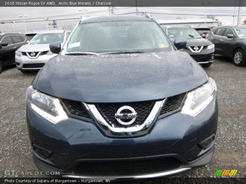 Arctic Blue Metallic / Charcoal 2016 Nissan Rogue SV AWD