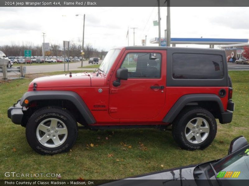 Flame Red / Black 2014 Jeep Wrangler Sport 4x4
