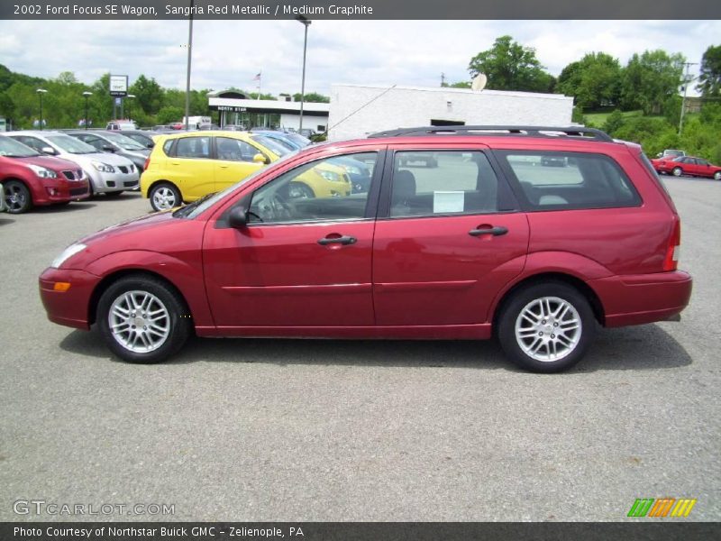 Sangria Red Metallic / Medium Graphite 2002 Ford Focus SE Wagon