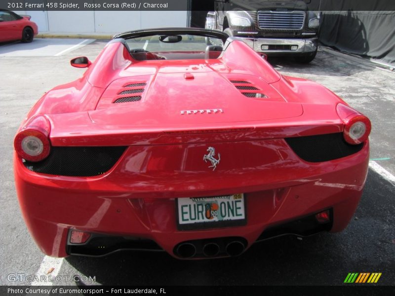 Rosso Corsa (Red) / Charcoal 2012 Ferrari 458 Spider