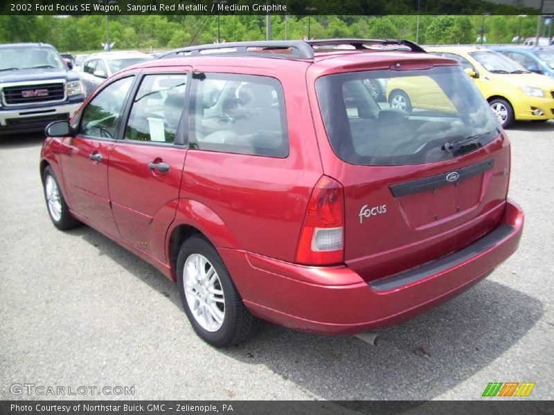 Sangria Red Metallic / Medium Graphite 2002 Ford Focus SE Wagon