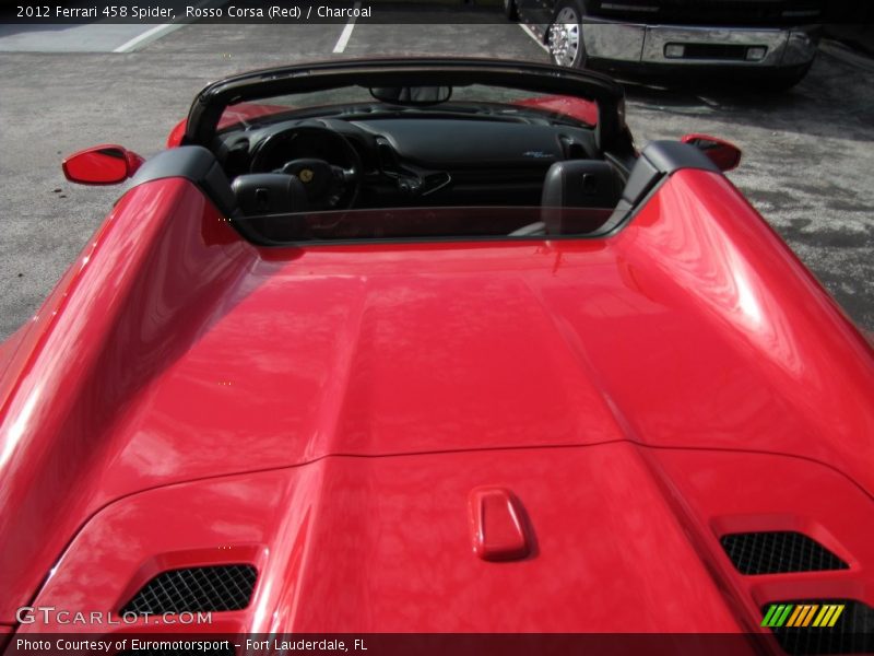 Rosso Corsa (Red) / Charcoal 2012 Ferrari 458 Spider