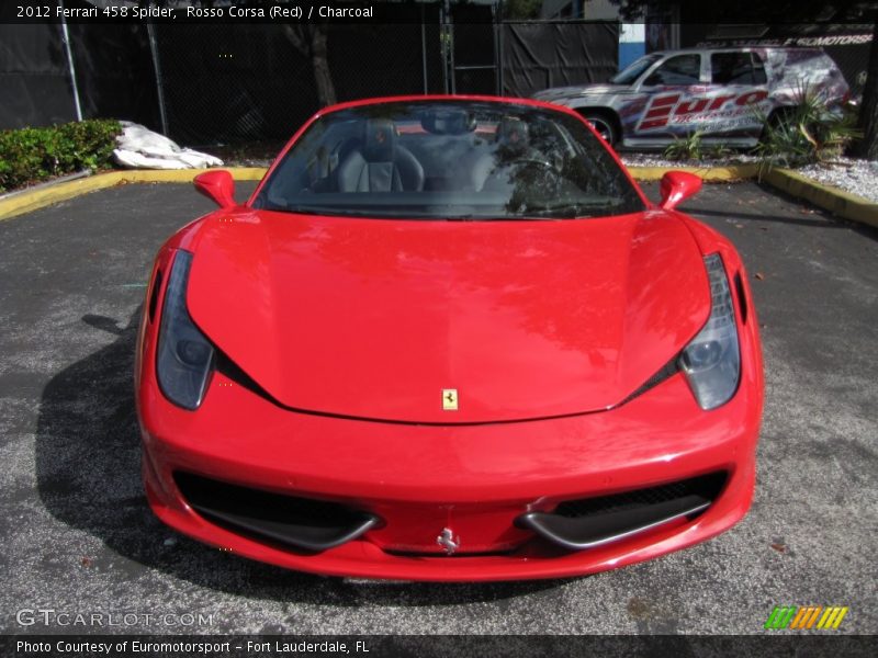 Rosso Corsa (Red) / Charcoal 2012 Ferrari 458 Spider