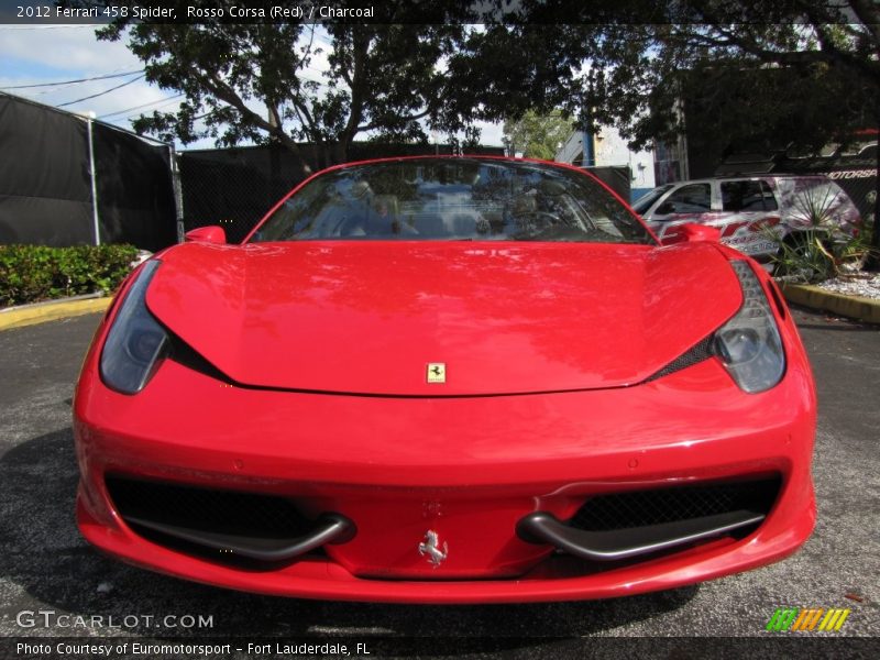 Rosso Corsa (Red) / Charcoal 2012 Ferrari 458 Spider