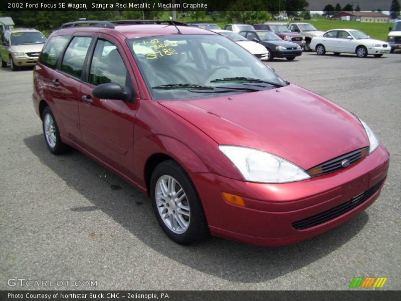 Sangria Red Metallic / Medium Graphite 2002 Ford Focus SE Wagon