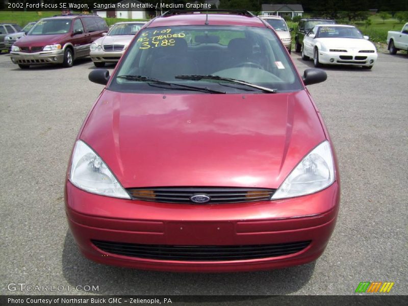 Sangria Red Metallic / Medium Graphite 2002 Ford Focus SE Wagon