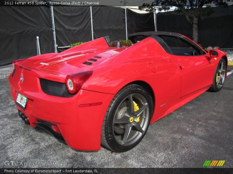Rosso Corsa (Red) / Charcoal 2012 Ferrari 458 Spider