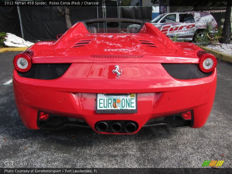 Rosso Corsa (Red) / Charcoal 2012 Ferrari 458 Spider