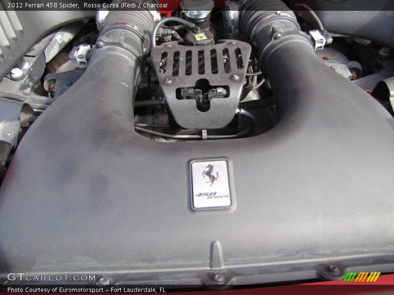 Rosso Corsa (Red) / Charcoal 2012 Ferrari 458 Spider