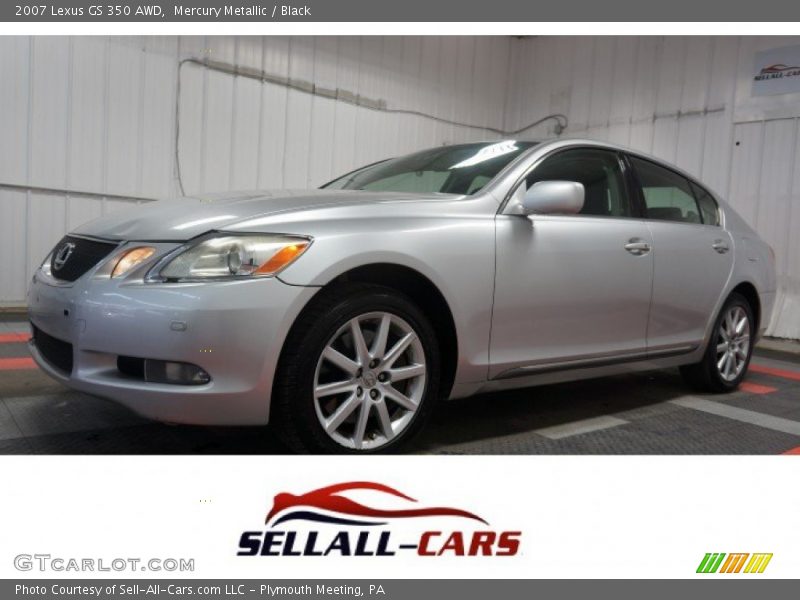 Mercury Metallic / Black 2007 Lexus GS 350 AWD