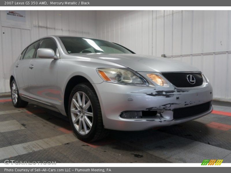Mercury Metallic / Black 2007 Lexus GS 350 AWD