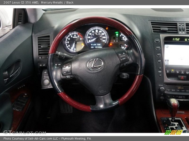 Mercury Metallic / Black 2007 Lexus GS 350 AWD