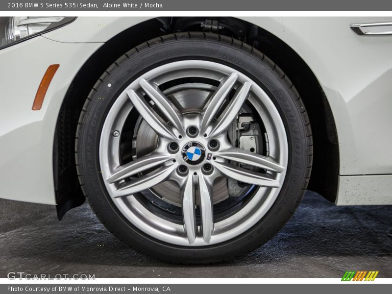 Alpine White / Mocha 2016 BMW 5 Series 535i Sedan