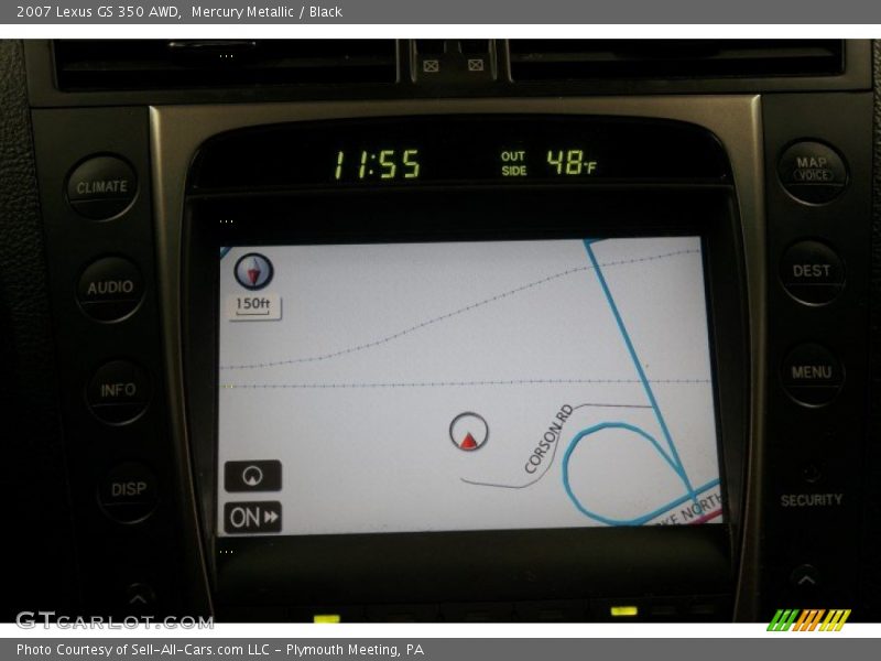 Mercury Metallic / Black 2007 Lexus GS 350 AWD