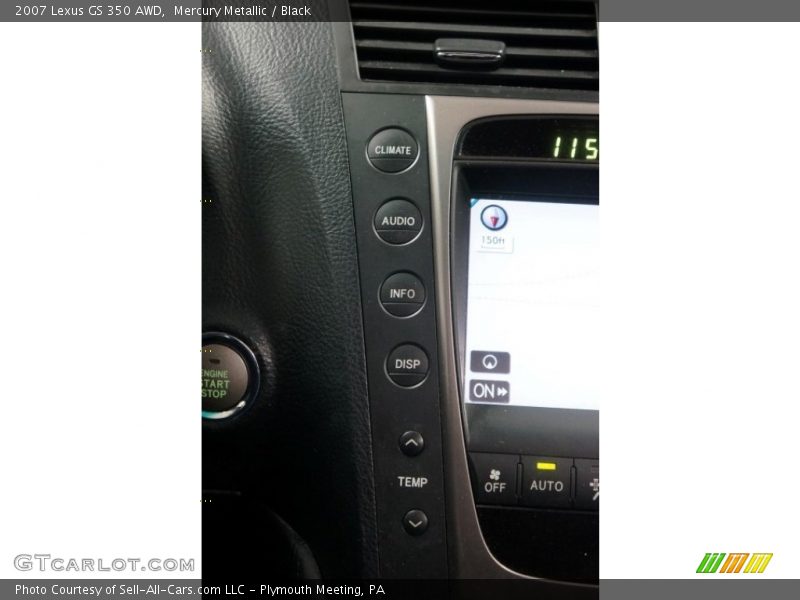 Mercury Metallic / Black 2007 Lexus GS 350 AWD