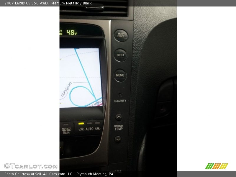 Mercury Metallic / Black 2007 Lexus GS 350 AWD