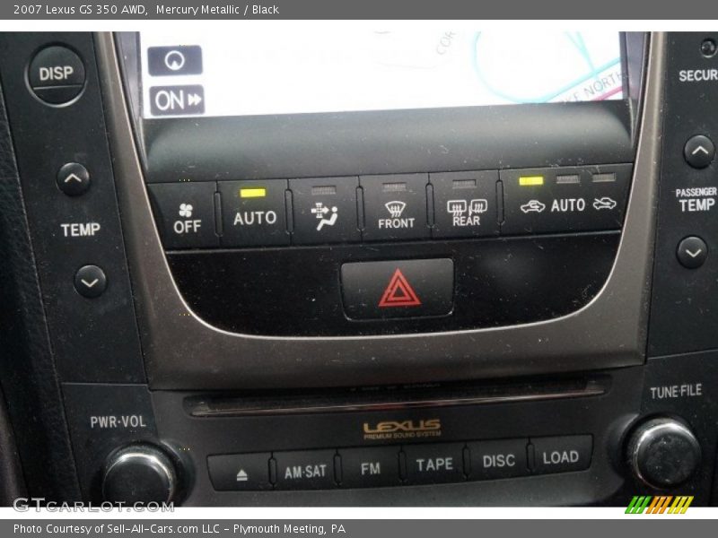 Mercury Metallic / Black 2007 Lexus GS 350 AWD