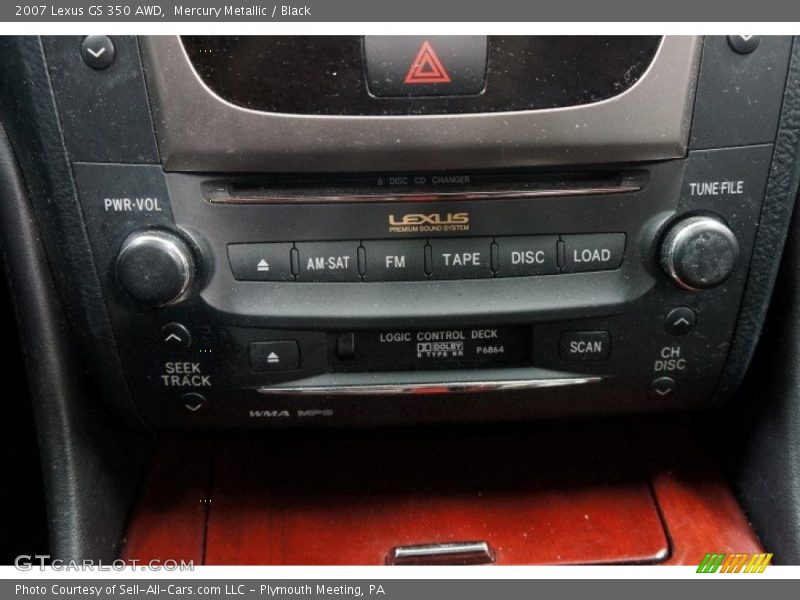 Mercury Metallic / Black 2007 Lexus GS 350 AWD