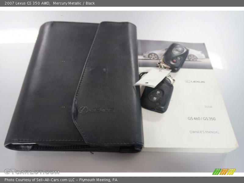 Mercury Metallic / Black 2007 Lexus GS 350 AWD