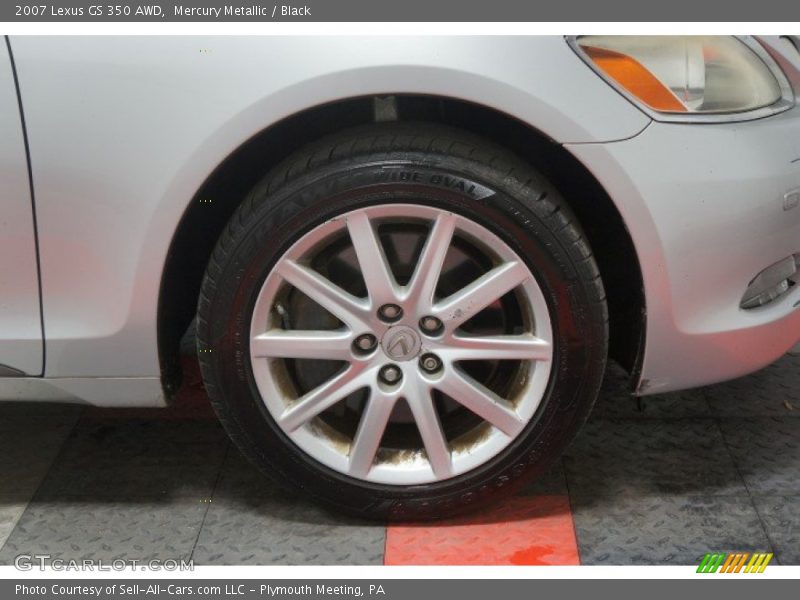Mercury Metallic / Black 2007 Lexus GS 350 AWD
