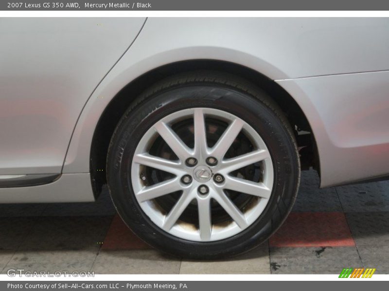 Mercury Metallic / Black 2007 Lexus GS 350 AWD