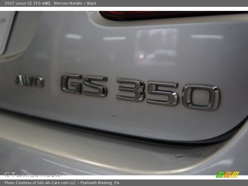 Mercury Metallic / Black 2007 Lexus GS 350 AWD