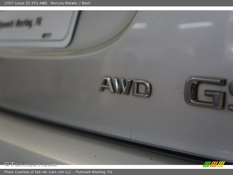 Mercury Metallic / Black 2007 Lexus GS 350 AWD