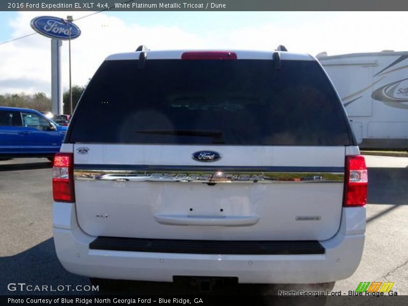 White Platinum Metallic Tricoat / Dune 2016 Ford Expedition EL XLT 4x4
