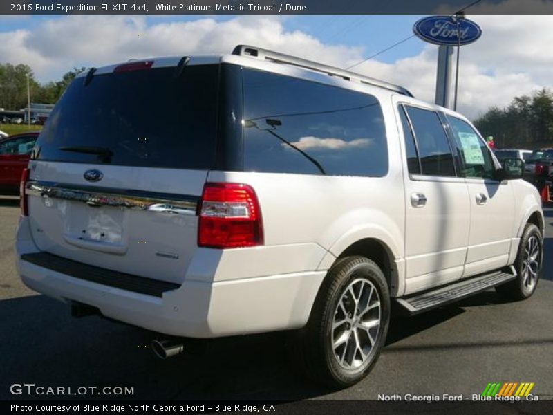 White Platinum Metallic Tricoat / Dune 2016 Ford Expedition EL XLT 4x4