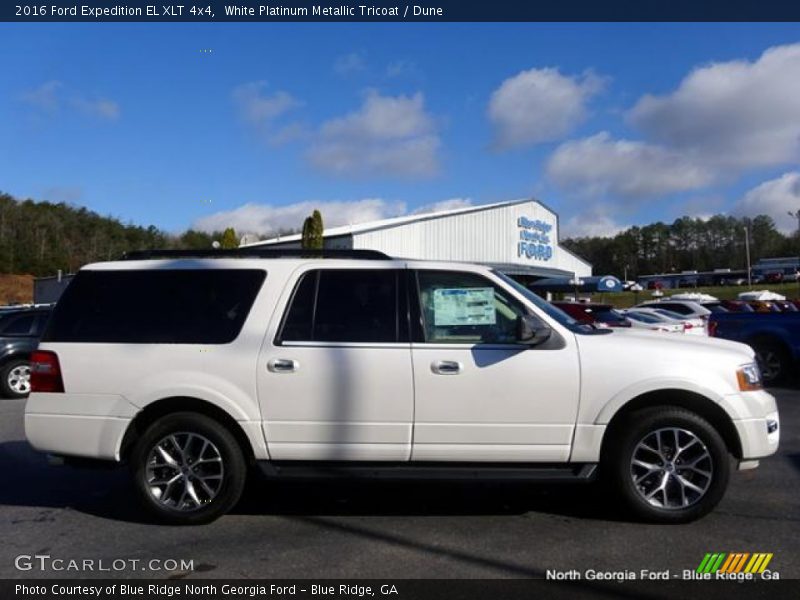White Platinum Metallic Tricoat / Dune 2016 Ford Expedition EL XLT 4x4