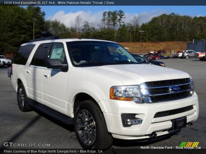 White Platinum Metallic Tricoat / Dune 2016 Ford Expedition EL XLT 4x4