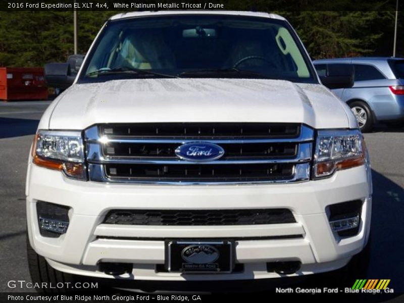 White Platinum Metallic Tricoat / Dune 2016 Ford Expedition EL XLT 4x4