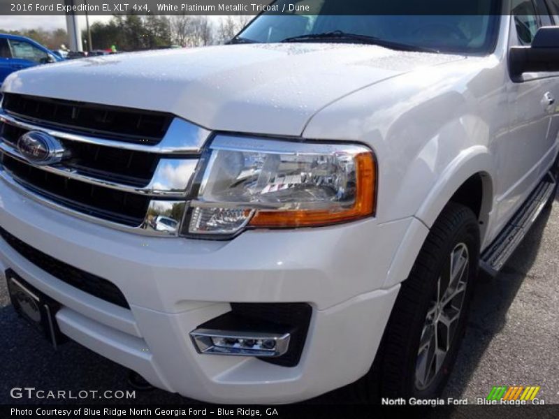 White Platinum Metallic Tricoat / Dune 2016 Ford Expedition EL XLT 4x4