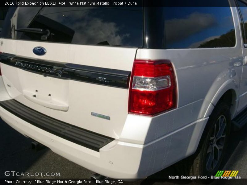 White Platinum Metallic Tricoat / Dune 2016 Ford Expedition EL XLT 4x4