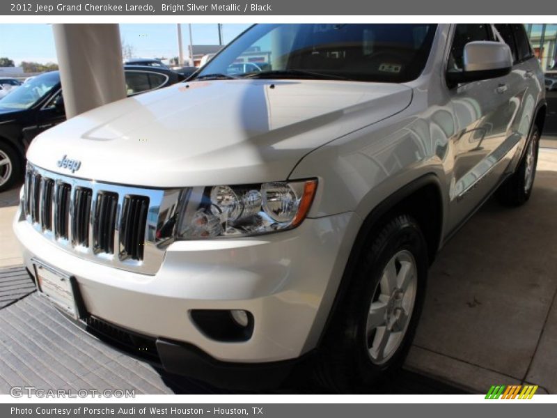 Bright Silver Metallic / Black 2012 Jeep Grand Cherokee Laredo
