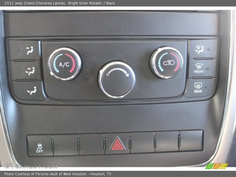 Bright Silver Metallic / Black 2012 Jeep Grand Cherokee Laredo