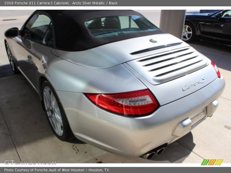 Arctic Silver Metallic / Black 2009 Porsche 911 Carrera S Cabriolet