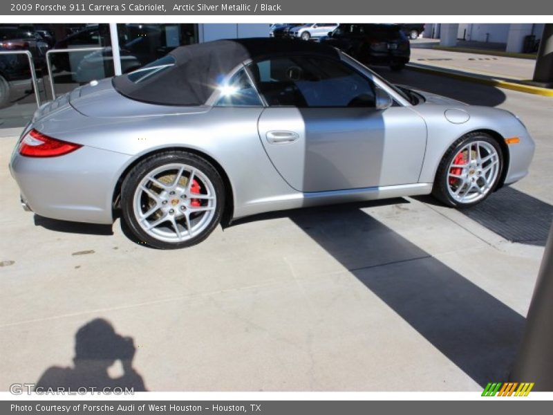Arctic Silver Metallic / Black 2009 Porsche 911 Carrera S Cabriolet