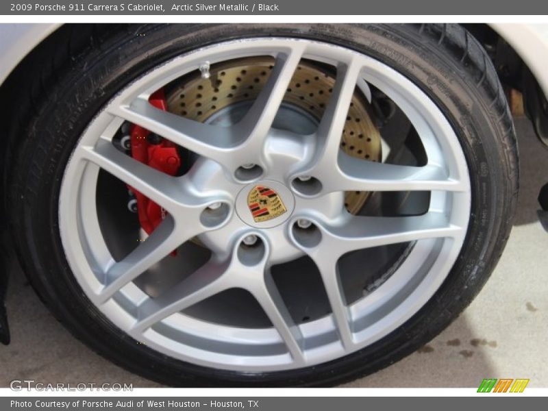 Arctic Silver Metallic / Black 2009 Porsche 911 Carrera S Cabriolet