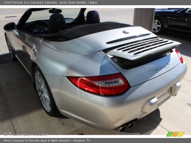 Arctic Silver Metallic / Black 2009 Porsche 911 Carrera S Cabriolet