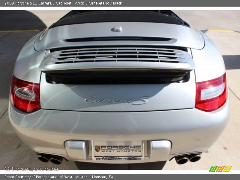 Arctic Silver Metallic / Black 2009 Porsche 911 Carrera S Cabriolet