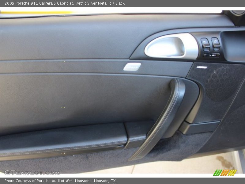 Arctic Silver Metallic / Black 2009 Porsche 911 Carrera S Cabriolet