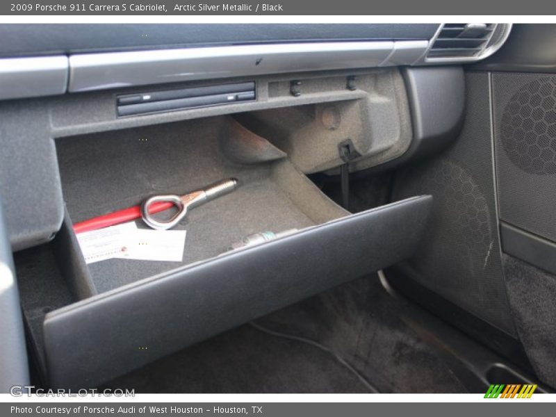 Arctic Silver Metallic / Black 2009 Porsche 911 Carrera S Cabriolet