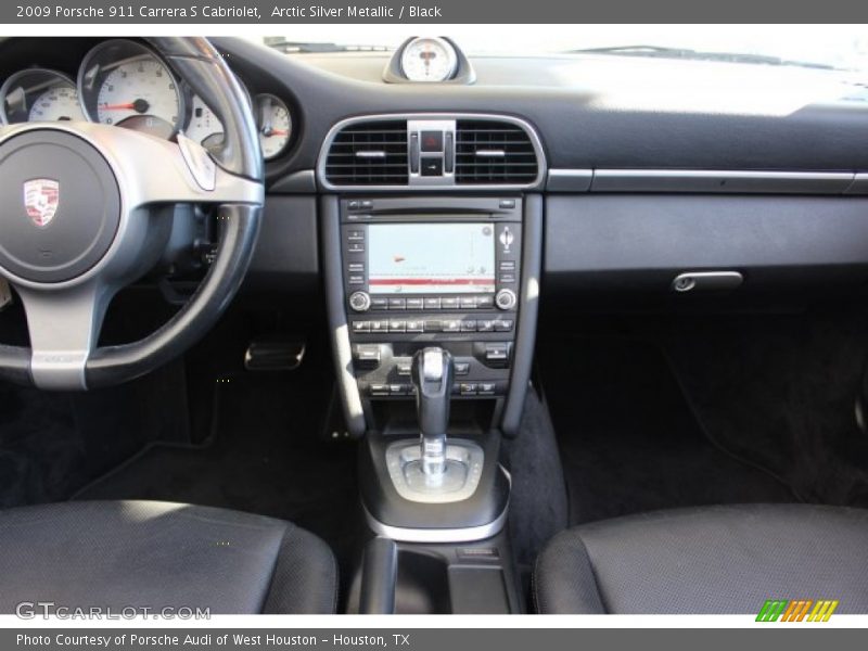 Arctic Silver Metallic / Black 2009 Porsche 911 Carrera S Cabriolet