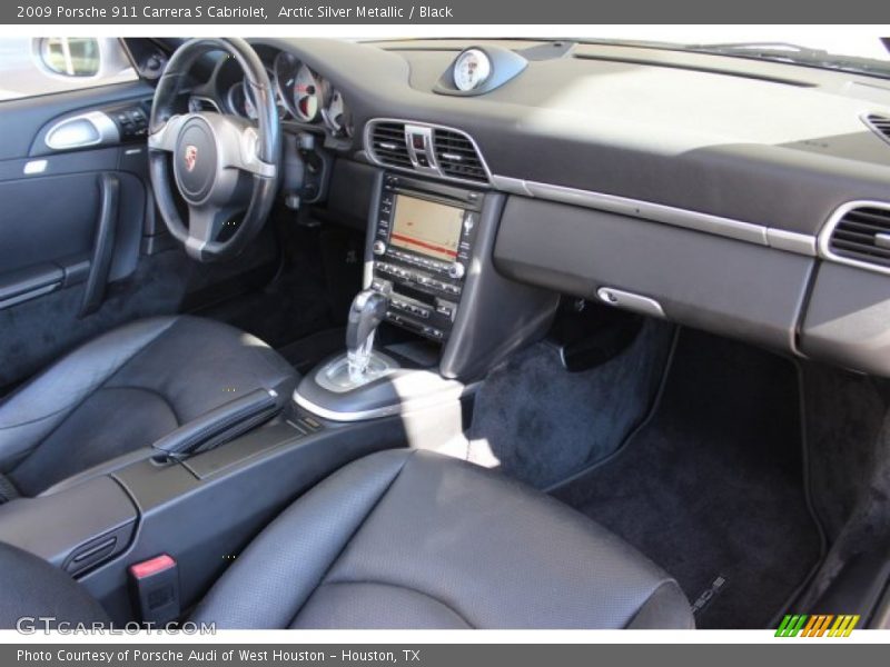 Arctic Silver Metallic / Black 2009 Porsche 911 Carrera S Cabriolet