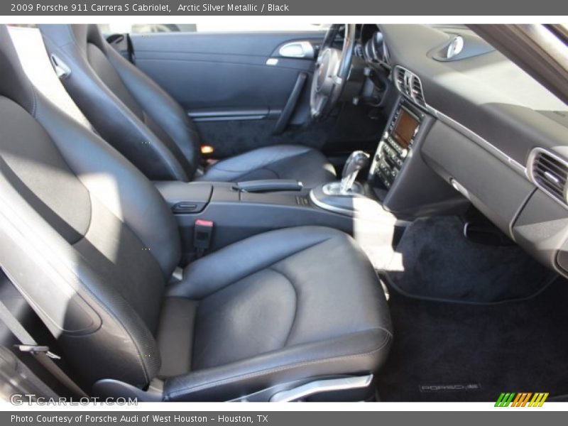 Arctic Silver Metallic / Black 2009 Porsche 911 Carrera S Cabriolet