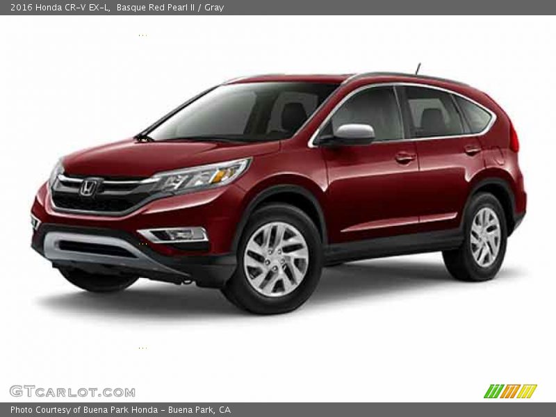 Basque Red Pearl II / Gray 2016 Honda CR-V EX-L